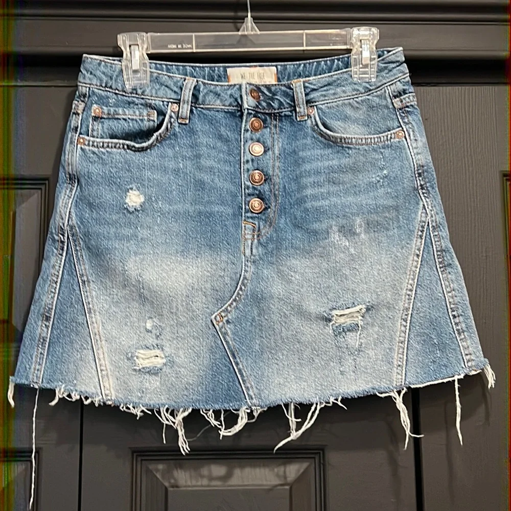 Free People Denim skirt - Picture 1 of 5